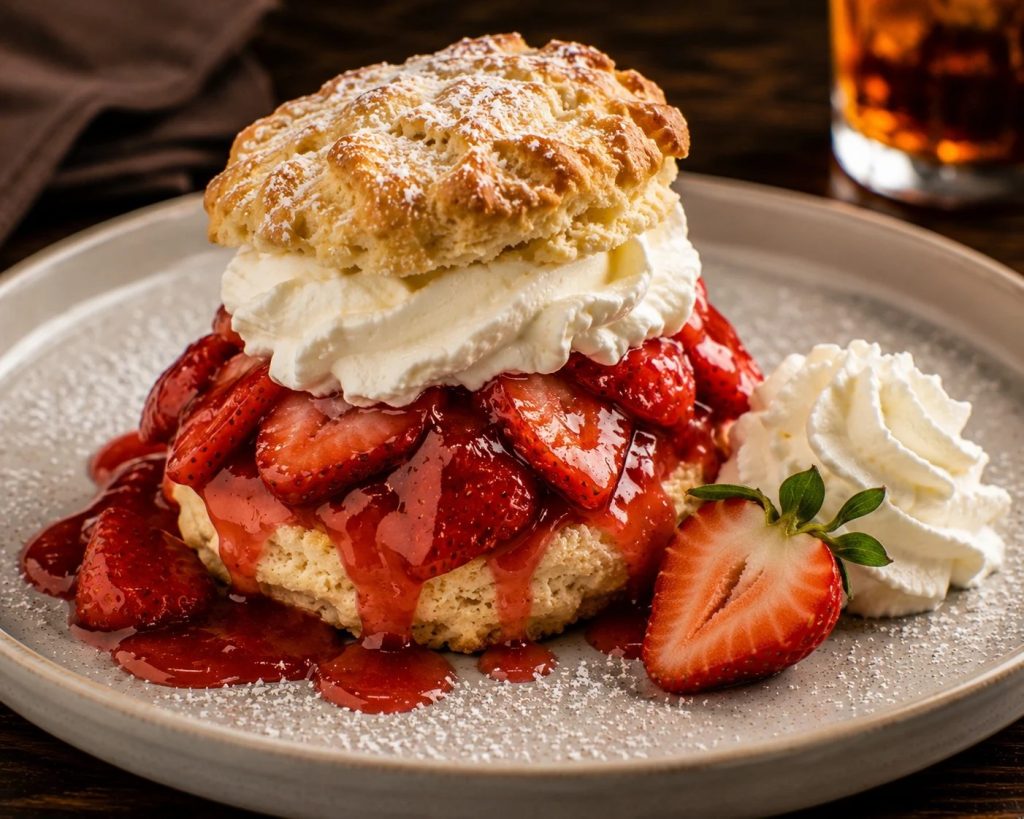 Strawberries and Cream Shortcake