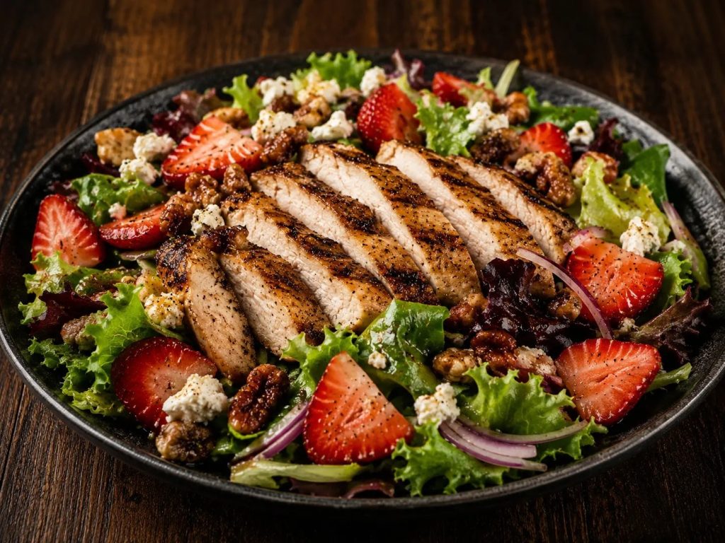 Grilled Chicken and Strawberry Salad
