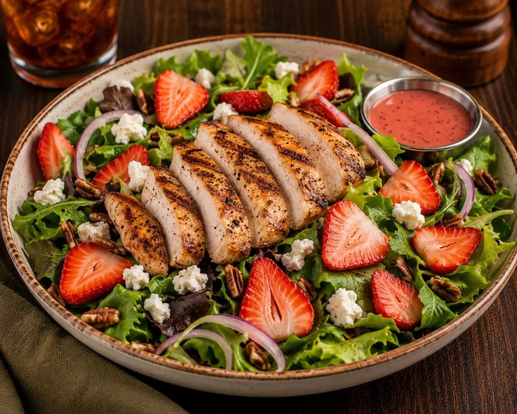 Grilled Chicken and Strawberry Lunch Salad