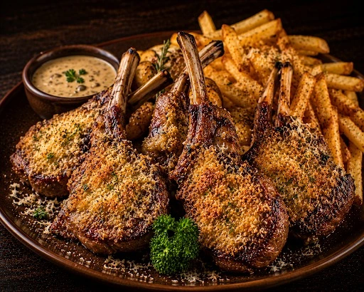 Parmesan Crusted Lamb Chops