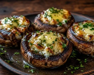 LongHorn White Cheddar Stuffed Mushrooms