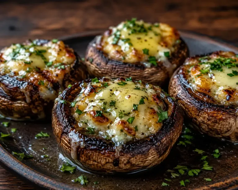 White Cheddar Stuffed Mushrooms