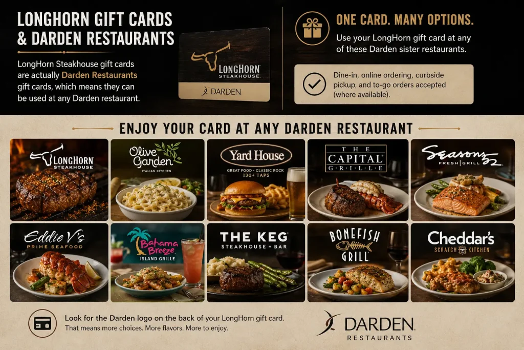 LongHorn Gift Cards and Darden Restaurants