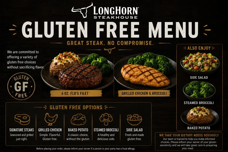 LongHorn Gluten Free Menu