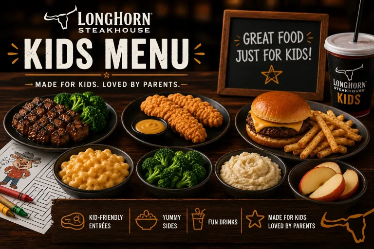 LongHorn Steakhouse Kids Menu